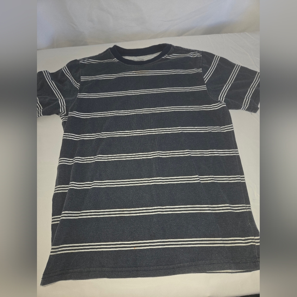 Wonder Nation Navy and White Striped Tee